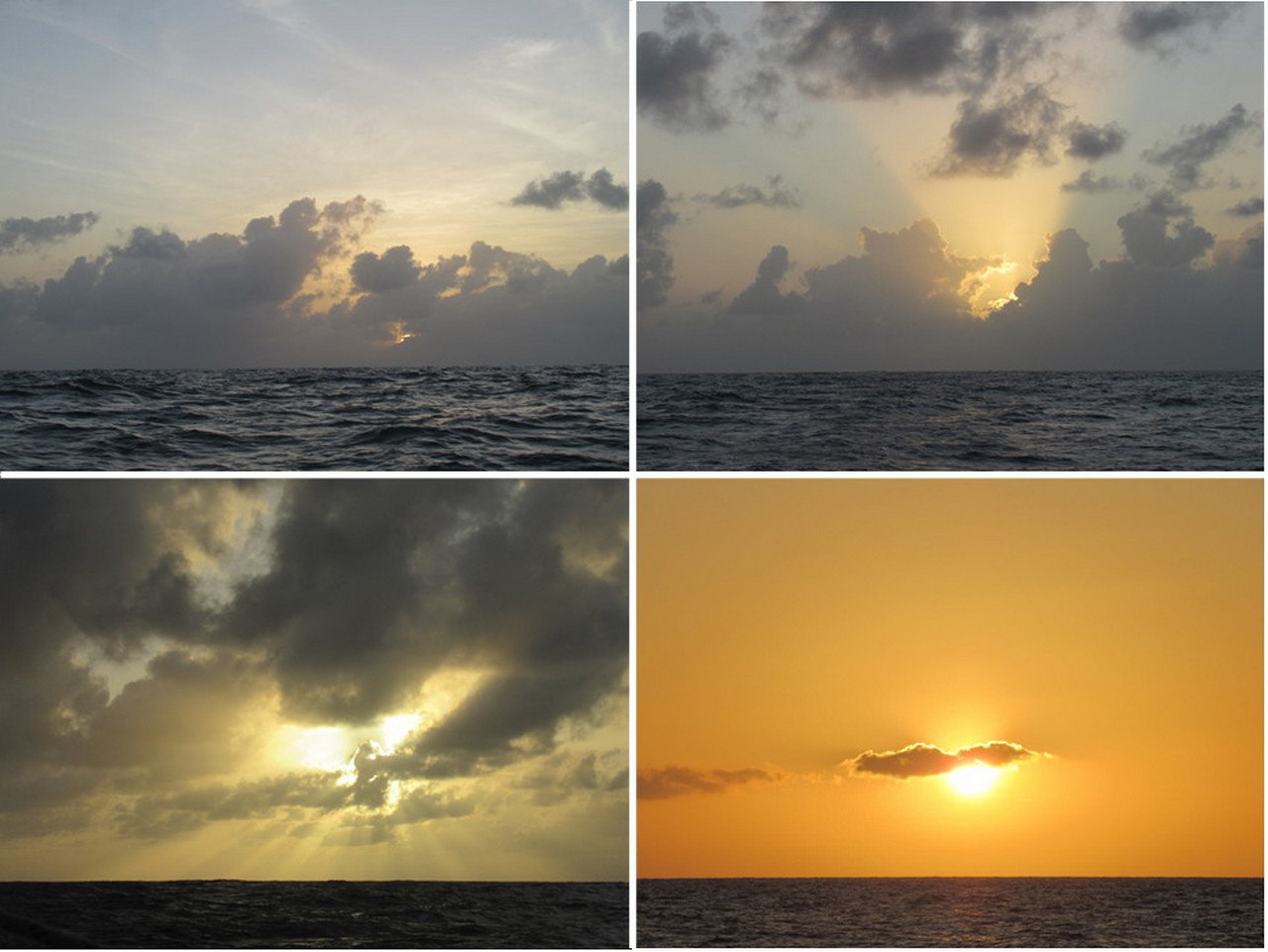 Rainy Suriname sunsets are replaced by Caribbean green flashes.