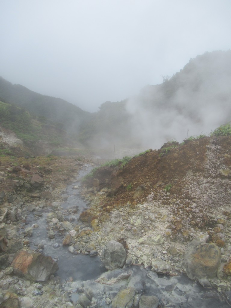 Streams of boiling sulphurous water.