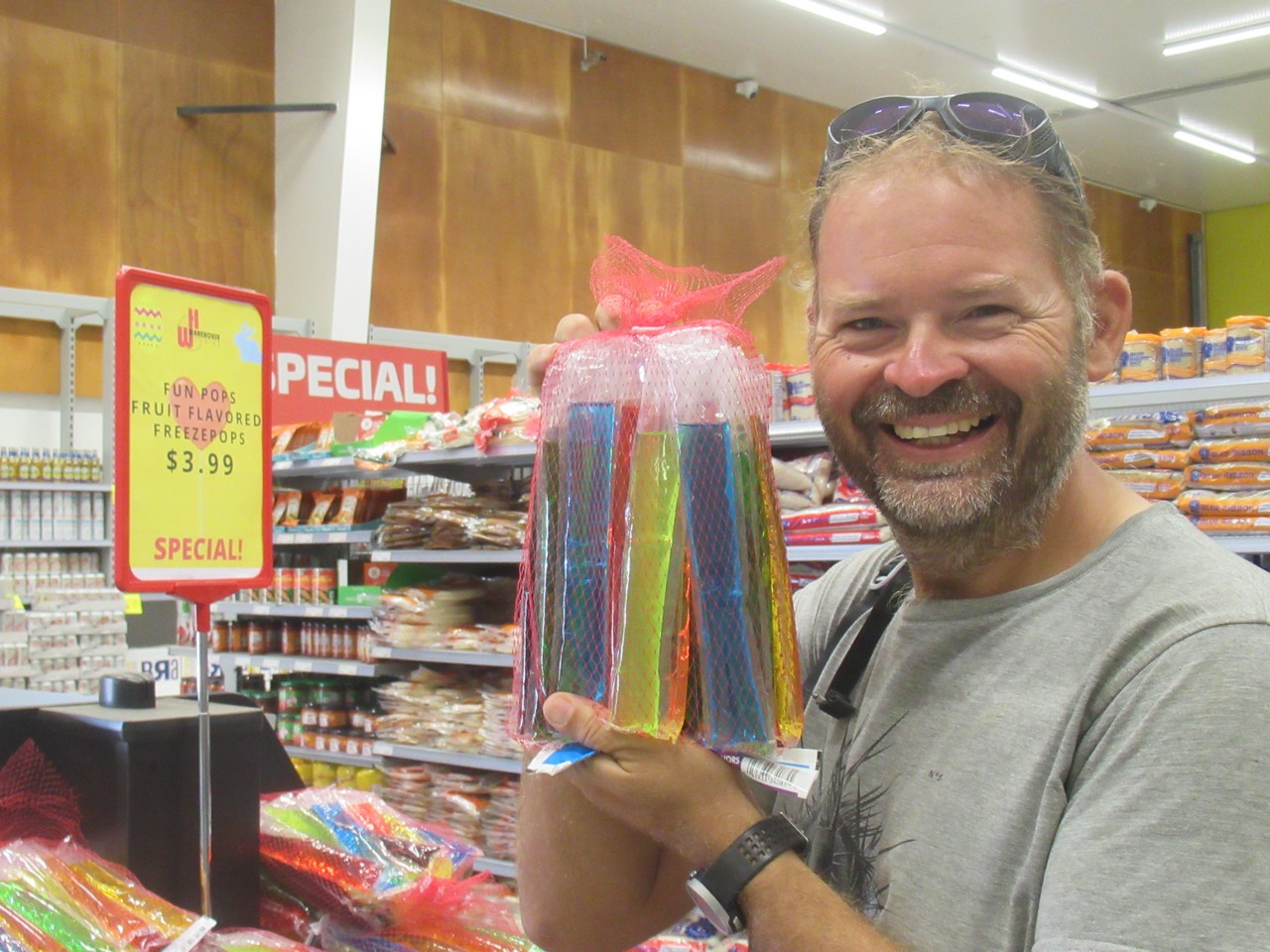 Iain is in his element finding ‘ice pops’.