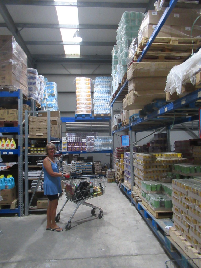 We feel small in a big cash and carry.