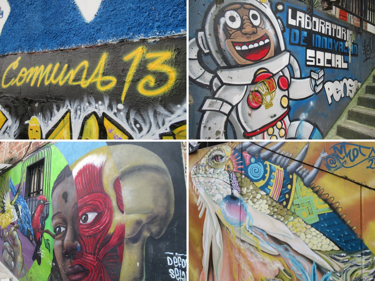 Street art in Comuna 13.