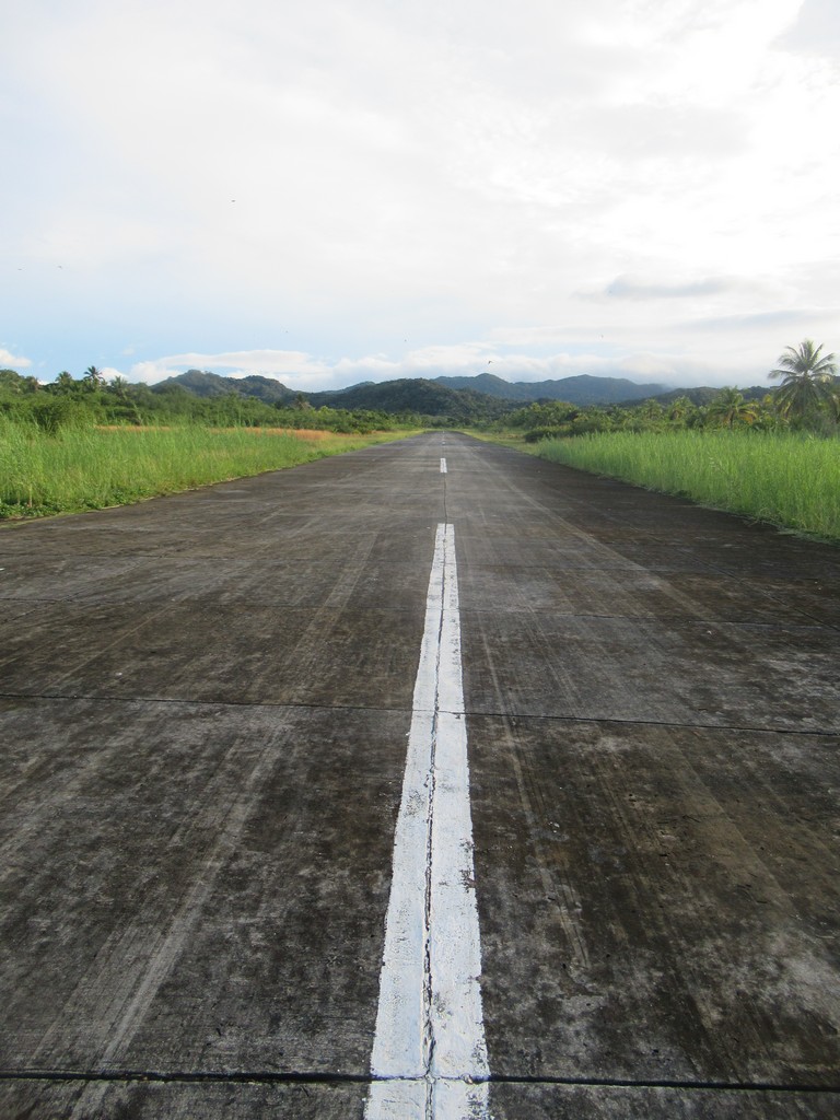 An international runway in the jungle.