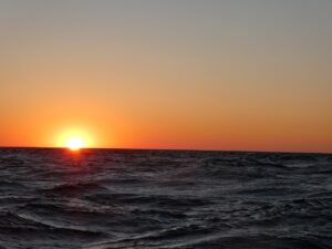 There is nothing like a sunset at sea.