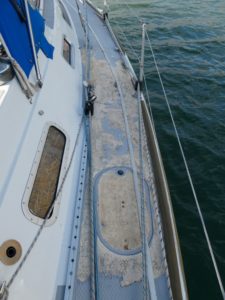 When will the deck scraping end?