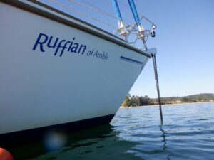 Ruffian likes calm waters.