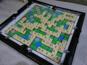 Out comes the scrabble again.